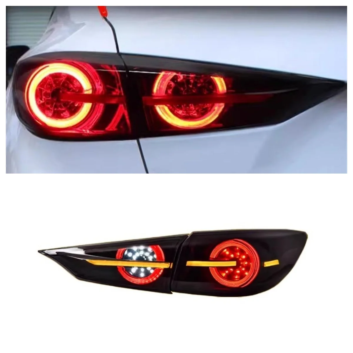 

LED Tail Light Assembly for Mazda3 Axela 14-19 Sedan Modified Turn Signal Brake Lamp Taillight Car Accessories