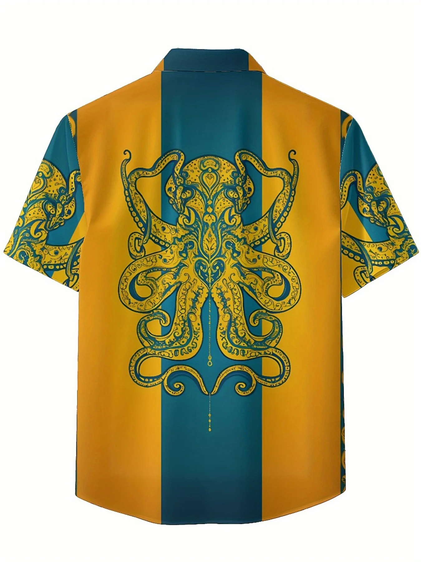 Camisa Hawaiana Pulpo Talla Grande Hombre - usage example