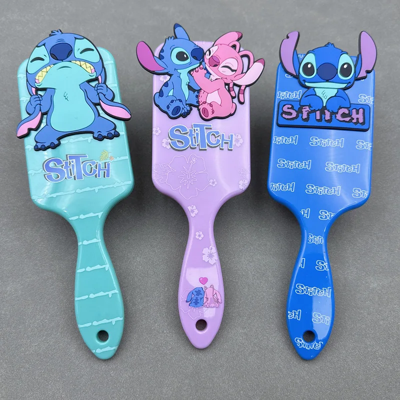 Miniso 5style Anime Lilo Stitch Combs Cartoon Stitch Air Cushion Massage Combs Children Girls Comb Hair Brus birthday gift