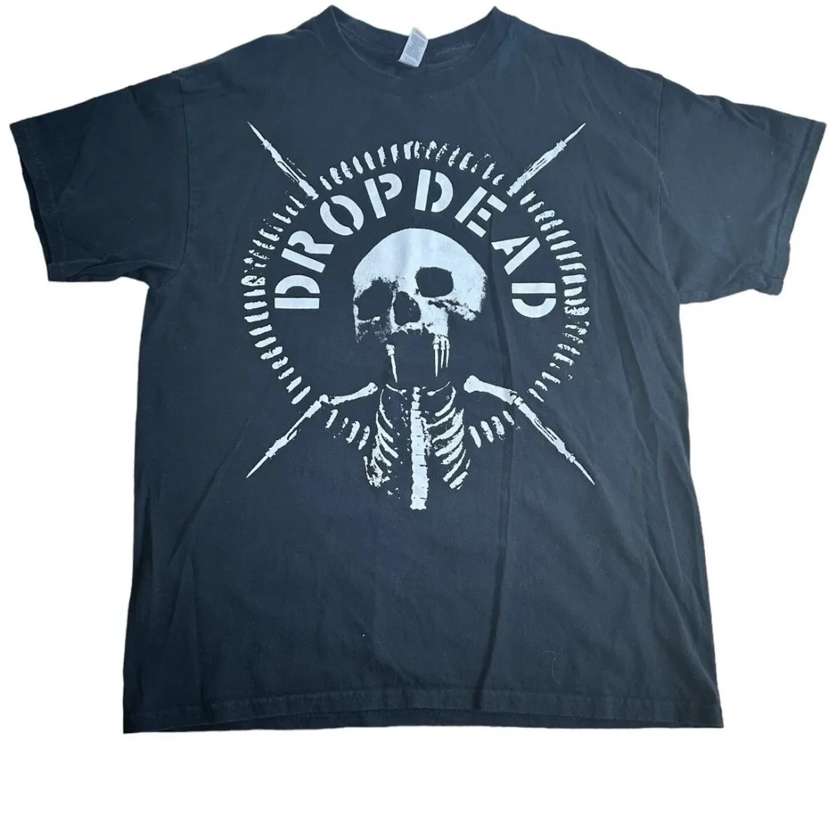 Dropdead Hardcore Crust Punk Band Camiseta Merch Vintage Grindcore Dystopia Y2K