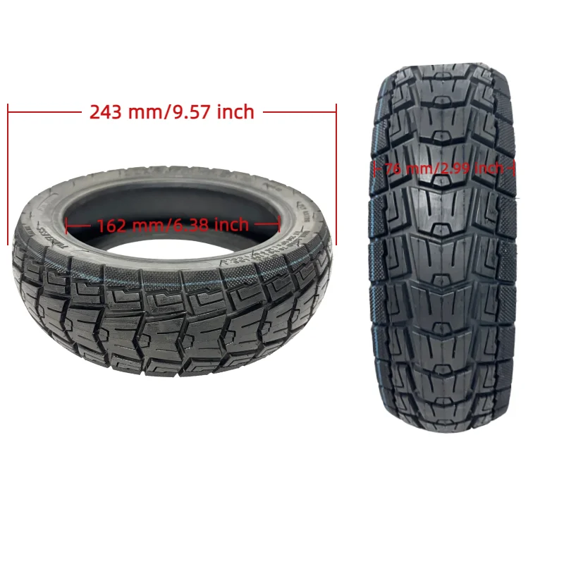 10x2.75-6.5 Vacuum Tire or Self-Healing Jelly Vacuum Tire for Kukirin G3 SmartGyro Rockway C Electric Scooters