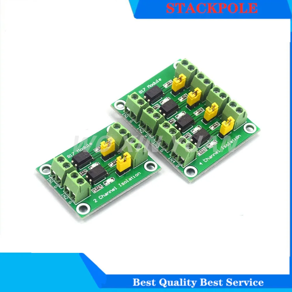 PC817 2 4 8 Channel Optocoupler Isolation Board Voltage Converter Adapter Module 3.6-30V Driver Photoelectric Isolated Module