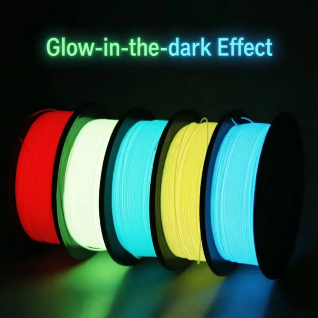 3in1 Glow in The Dark PLA PLUS Filament 1.75mm, 3D Printer Filament, Strong & Flexible, Professional Grade, No-Clog, Easy to Use