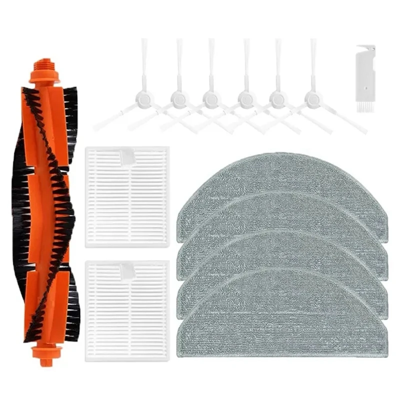 

For Xiaomi Robot Vacuum E10 E12 Accessories Main Side Brush Hepa Filter Mop Cloth Replacement Spare Parts Accessories