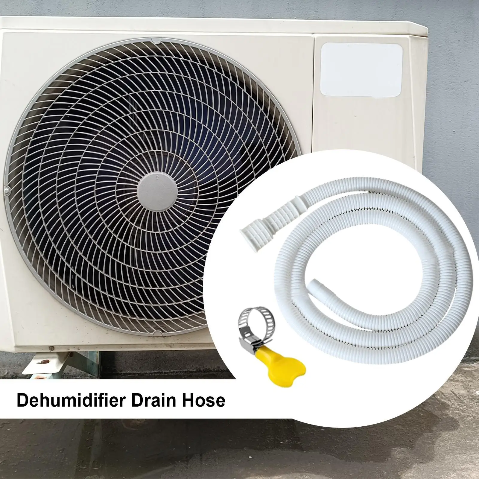 Flexible Leak-Proof Pipe Air Conditioner Drain Hose With Clamp Air Conditioner Hose For Dehumidifier Outdoor Unit Dishwasher