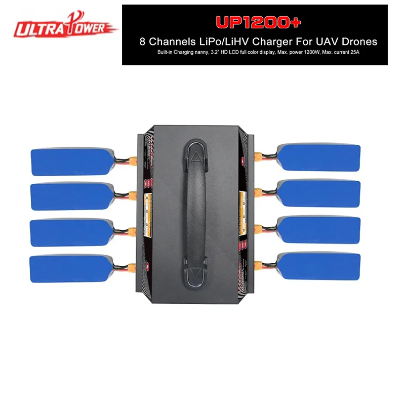 شاحن LiPo/LiHV ذو 8 قنوات UP1200+ #1