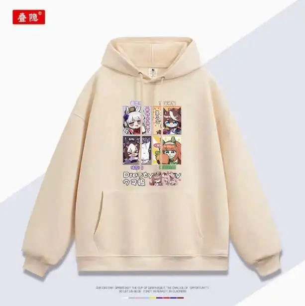 

Anime Umamusume: Pretty Derby Gold Ship Hooded Hoodie Cosplay Autumn Winter Men Women Coat Loose Jacket Tops anime