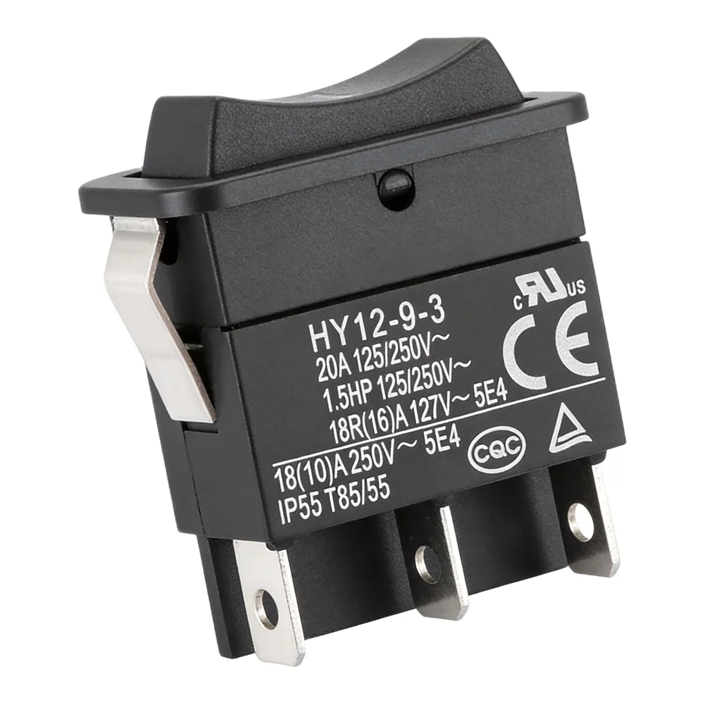 20A 125 250V Boat-shaped Switch Dashboard Replacement Copper Construction Easy Installation Long Electrical Life