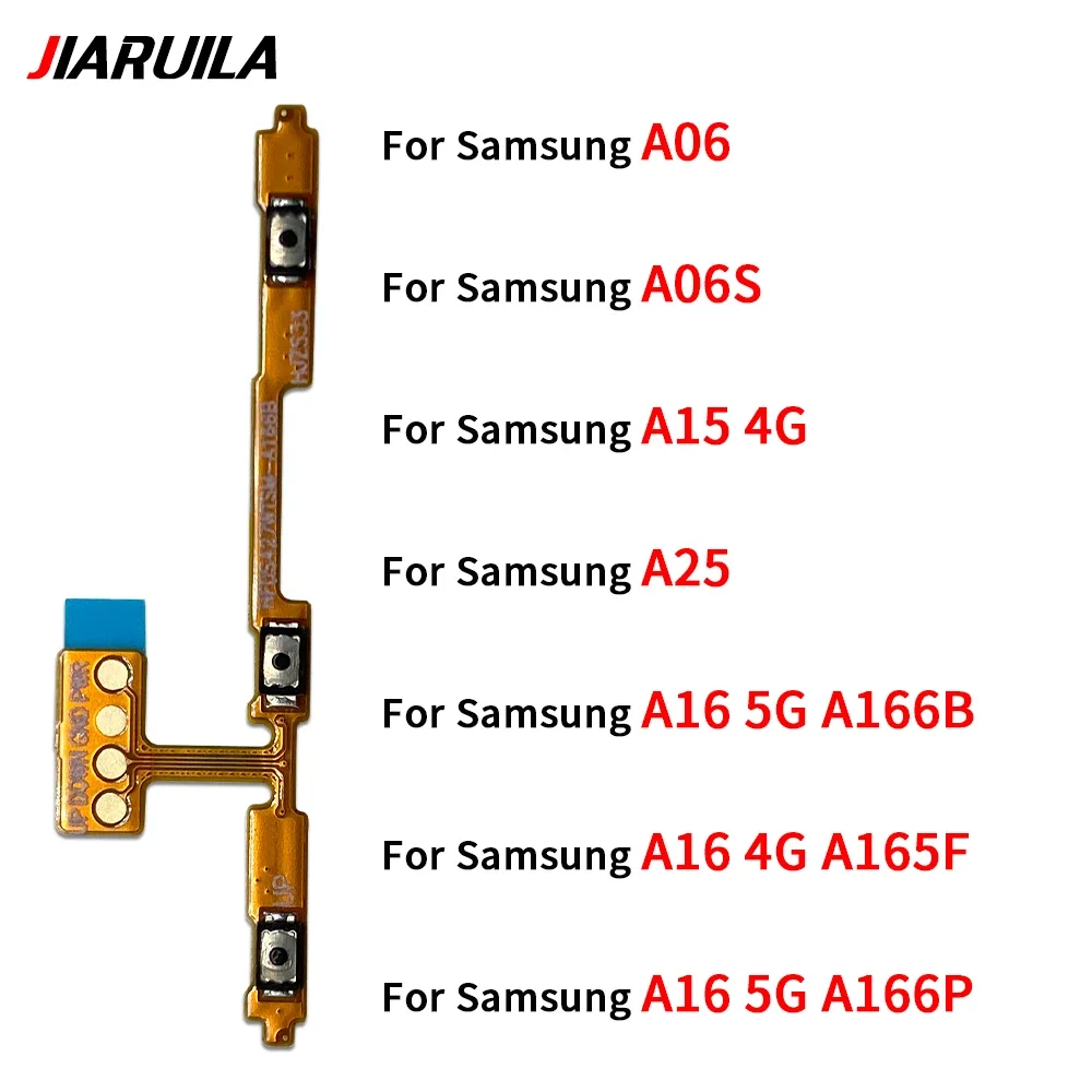 For Samsung A06 A06S A15 A16 4G A25 5G Phone New Power Volume On Off Button Internal Flex Cable Parts