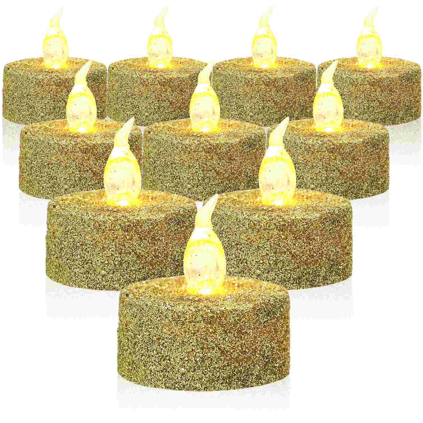 

12 Pcs Electronic Light Lamps LED Flameless Candles Tealight Lights Operated Romantic Wedding