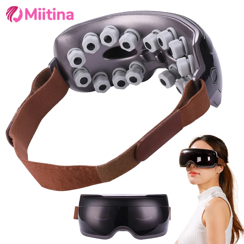 

Eye Massage Device Intelligent Electric Eye Massage Device Magetic Therapy Bluetooth Massage Glasses Relieve Fatigue Care Tools