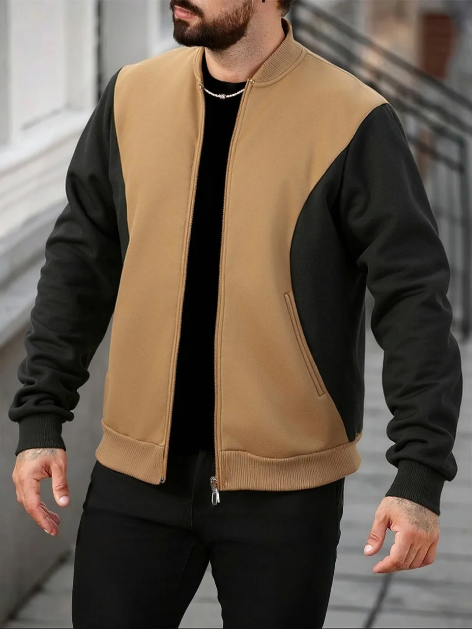 

Spring and autumn men's long-sleeved zipper casual jacket coat fashionable outdoor sports multi-color baseball shirt top