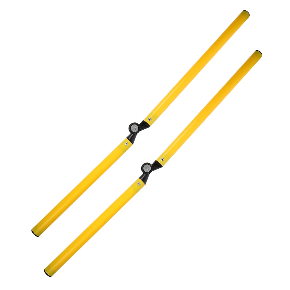 

2Pcs Football Training Pole 2Sections Foldable Yellow Marking Barrel Soccer Basketball Agility Equipment