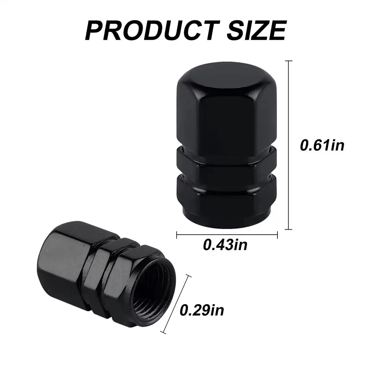 Car Tire Valve Stem Caps Dust Proof Stem Covers Tire Air Protector Caps For JAC JS4 JS6 J7 JS8 Pro E30X RF8 J3 J5 S2 - view 6