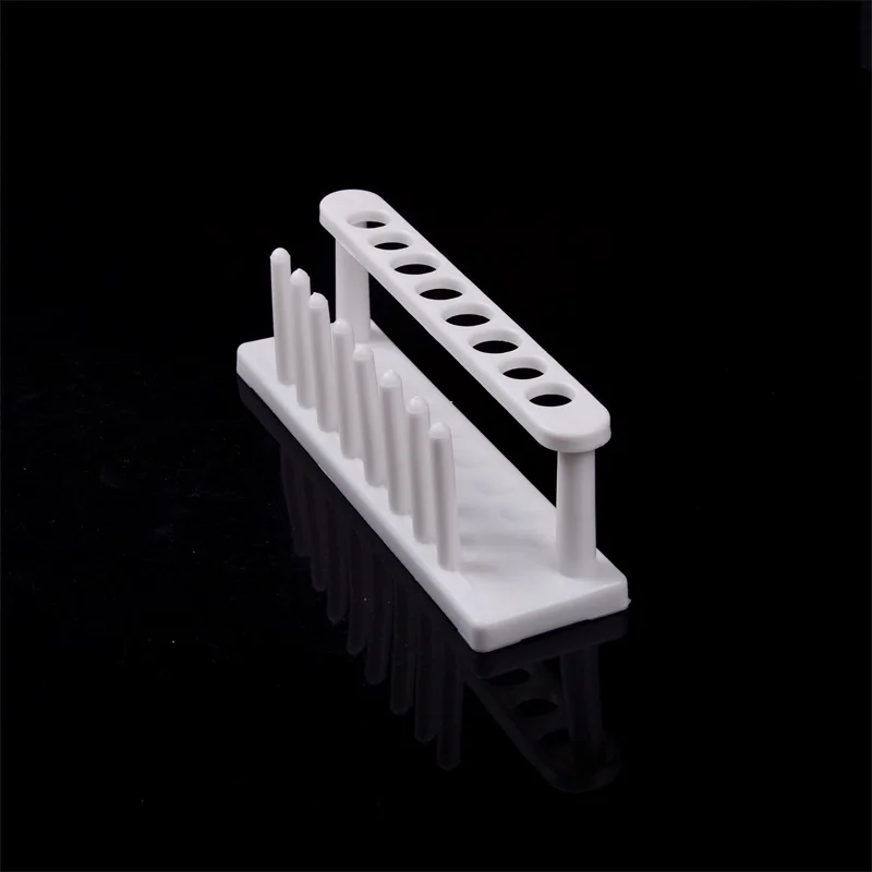 8 Holes Plastic Test Tube Rack Testing Tubes Holder Storage Stand Lab Supplies