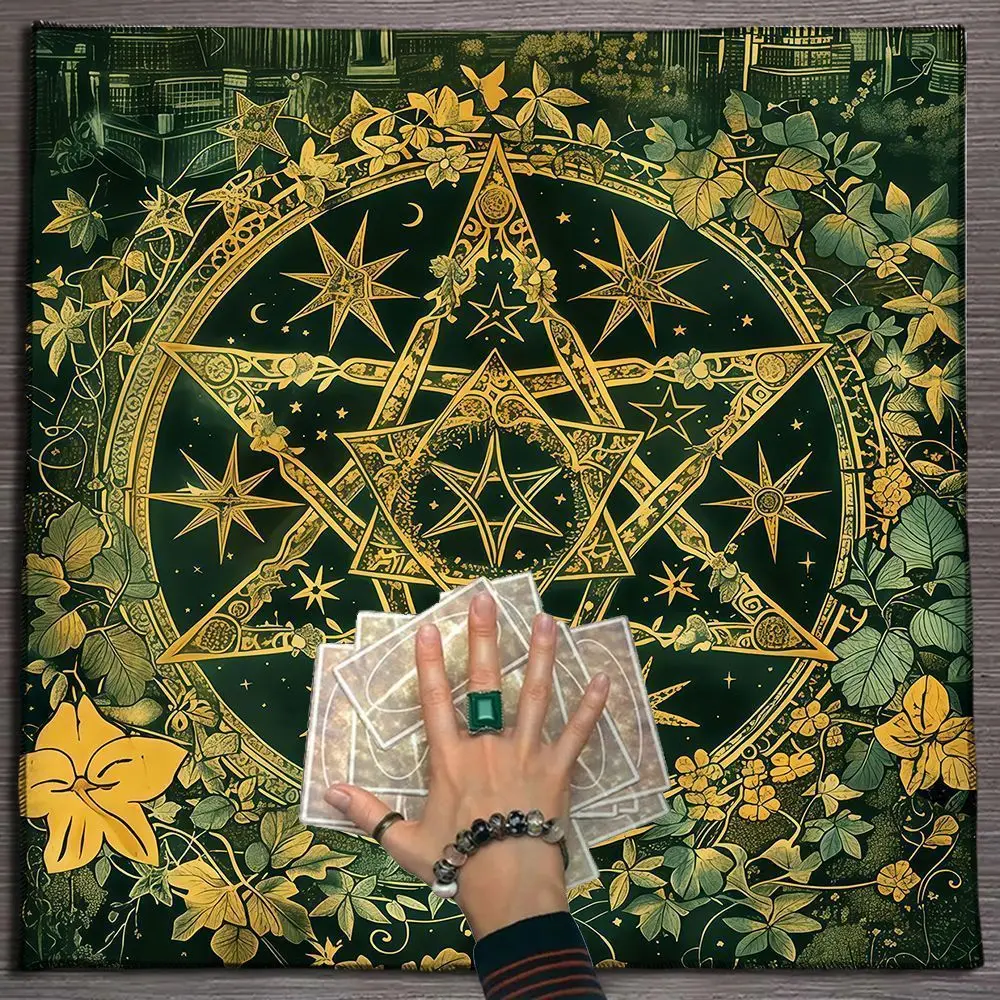 Tarot Card Table Cloth | Celtic Cross Pattern | Professional Divination Table Cover for Tarot Game