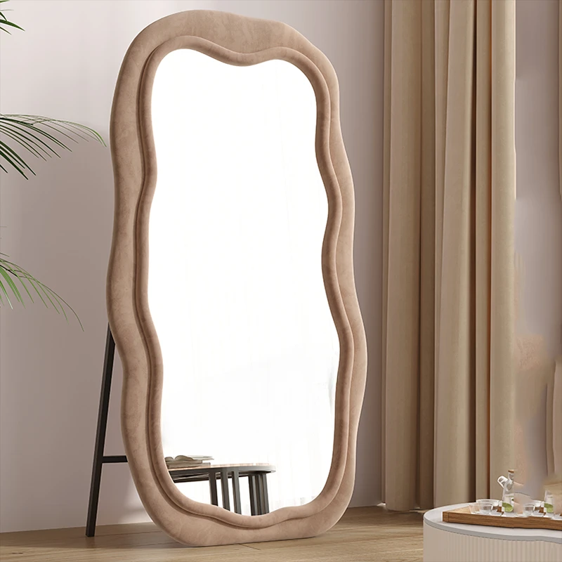 

Wavy Decorative Mirrors Vintage Luxury Bathroom Aesthetic Decorative Mirrors Long Bath Decoration Maisons Home Accessories