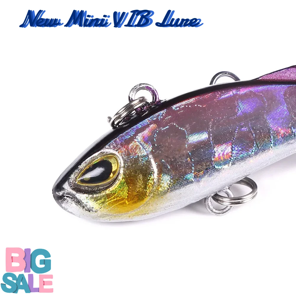 

VIB Luminous Wobblers Slowly Sinking Fishing Lure 4g Lures Rattling Crankbait Artificial Bait for Winter Saltwater Fishing Lure