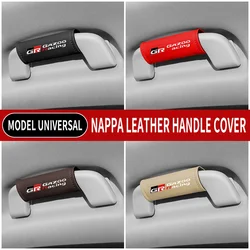 1Pc Voor Toyota Gr Gazoo Racing Rav4 Lederen Auto Dak Armsteun Trekhoes Handvat Handschoenen Bescherming Auto Interieur