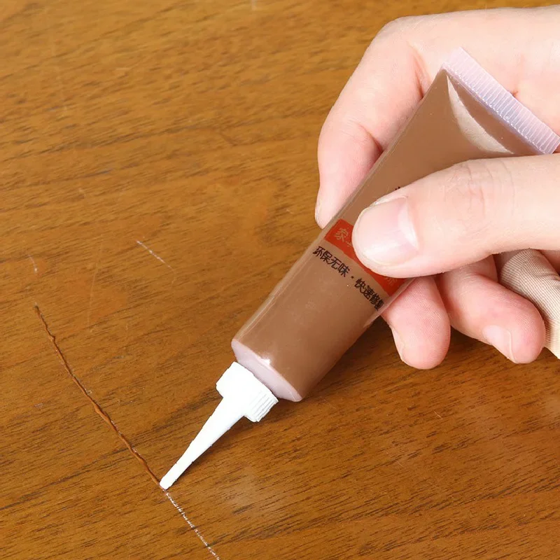 Kit di ritocco per mobili in legno riparazione di vernice per mobili stucco per incollare il pavimento della porta riparazione di graffi sul pavimento in pasta