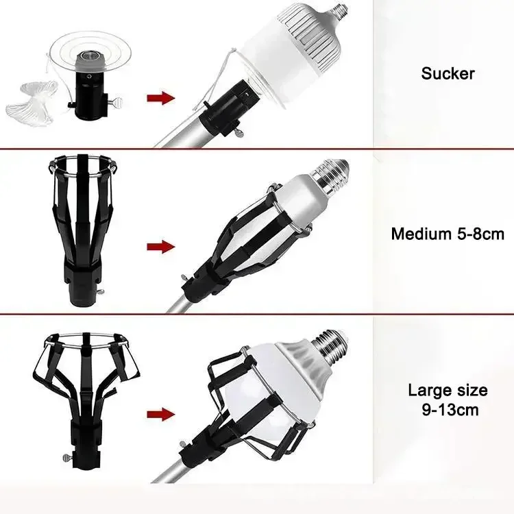 High-Altitude Light Bulb Changer Light Bulb Changing Tool Set For Ceiling Incandescent Bulbs Recessed Bulbs Floodlight Changer