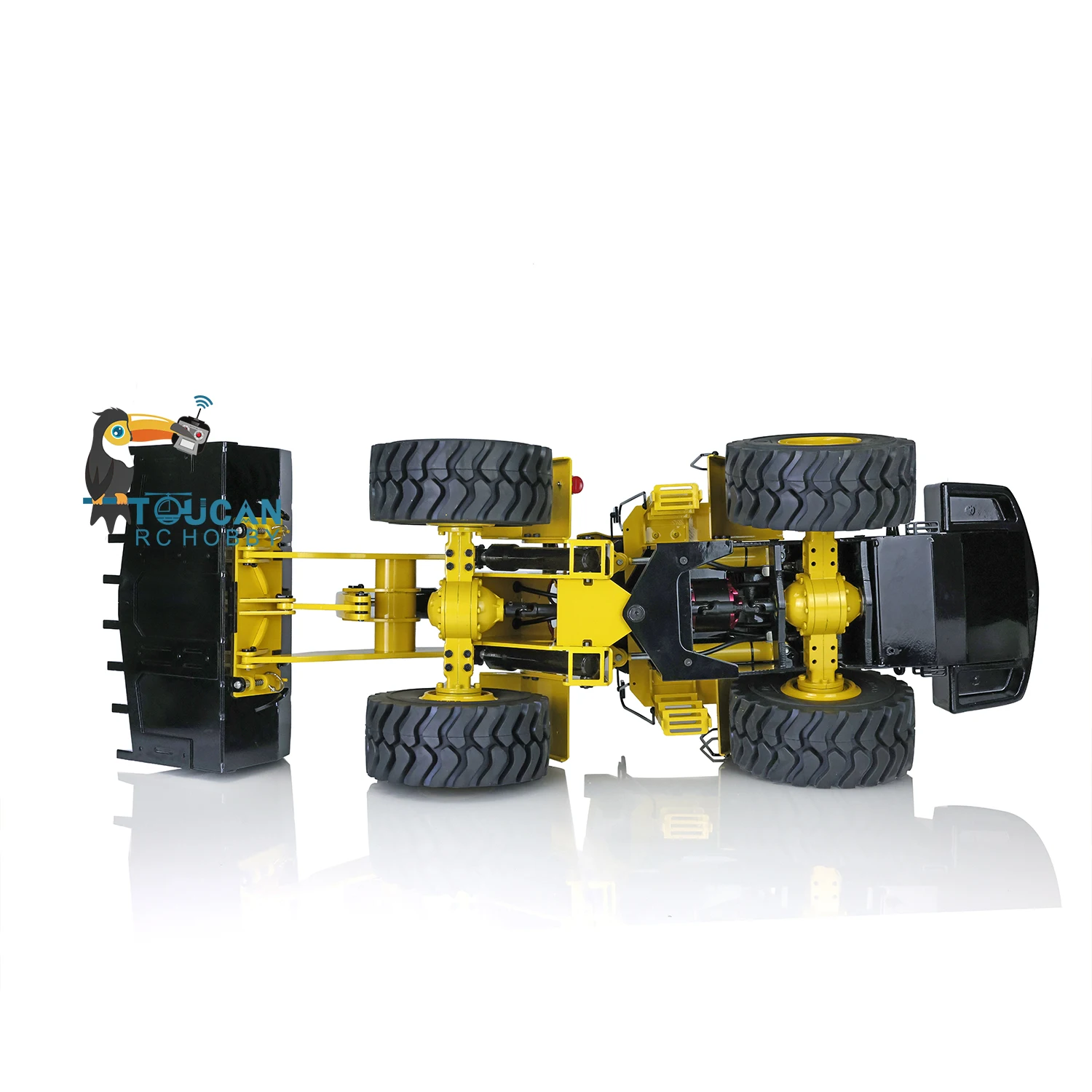 In Stock 1/14 Metal Hydraulic RC Loader ESC Motor Light Sound System Battery Assembled Painted Remote Control Car Model