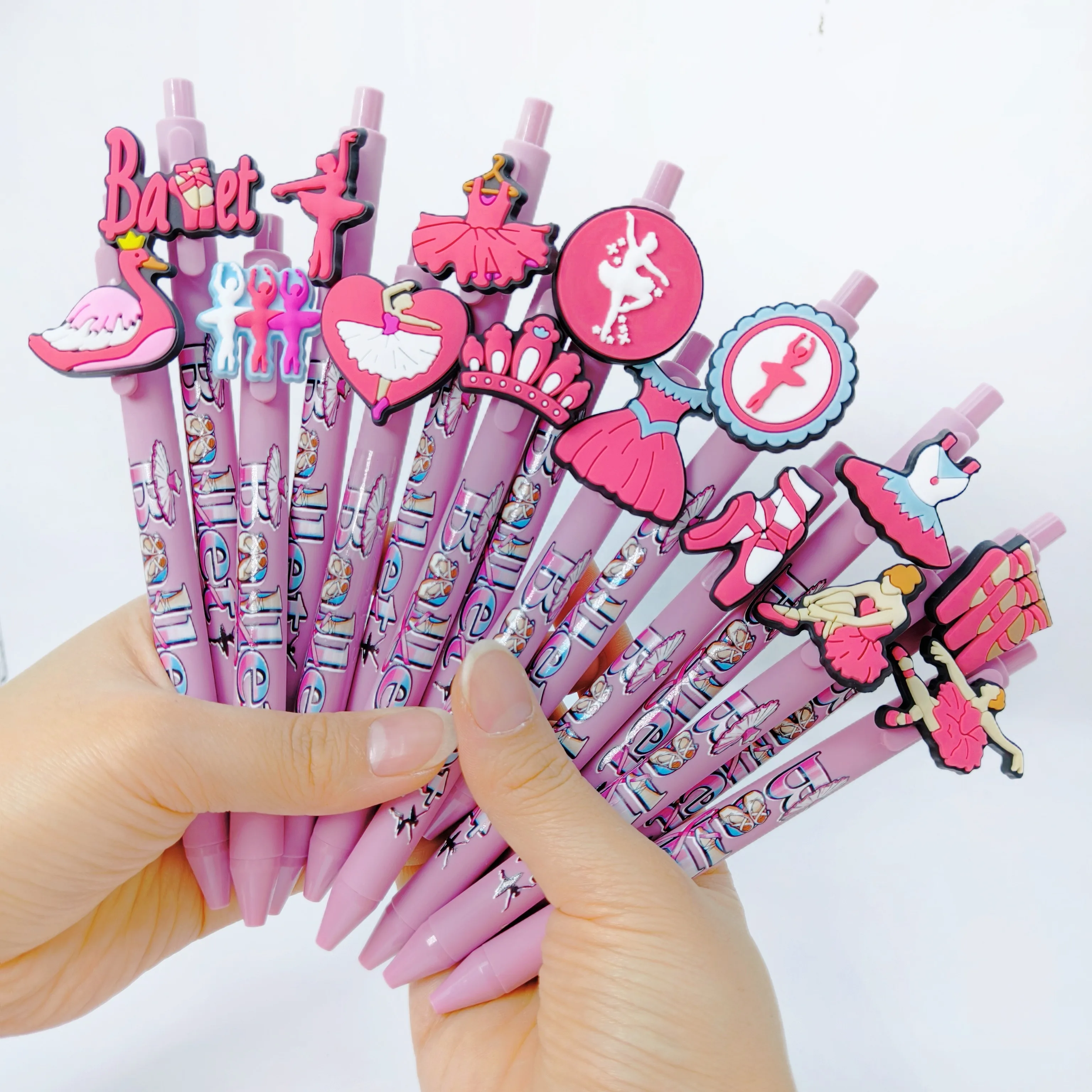 

10 шт./20 шт. шариковая ручка на балетной тематике, шариковая ручка в форме балета, подходящая для использования в студенческих офисах