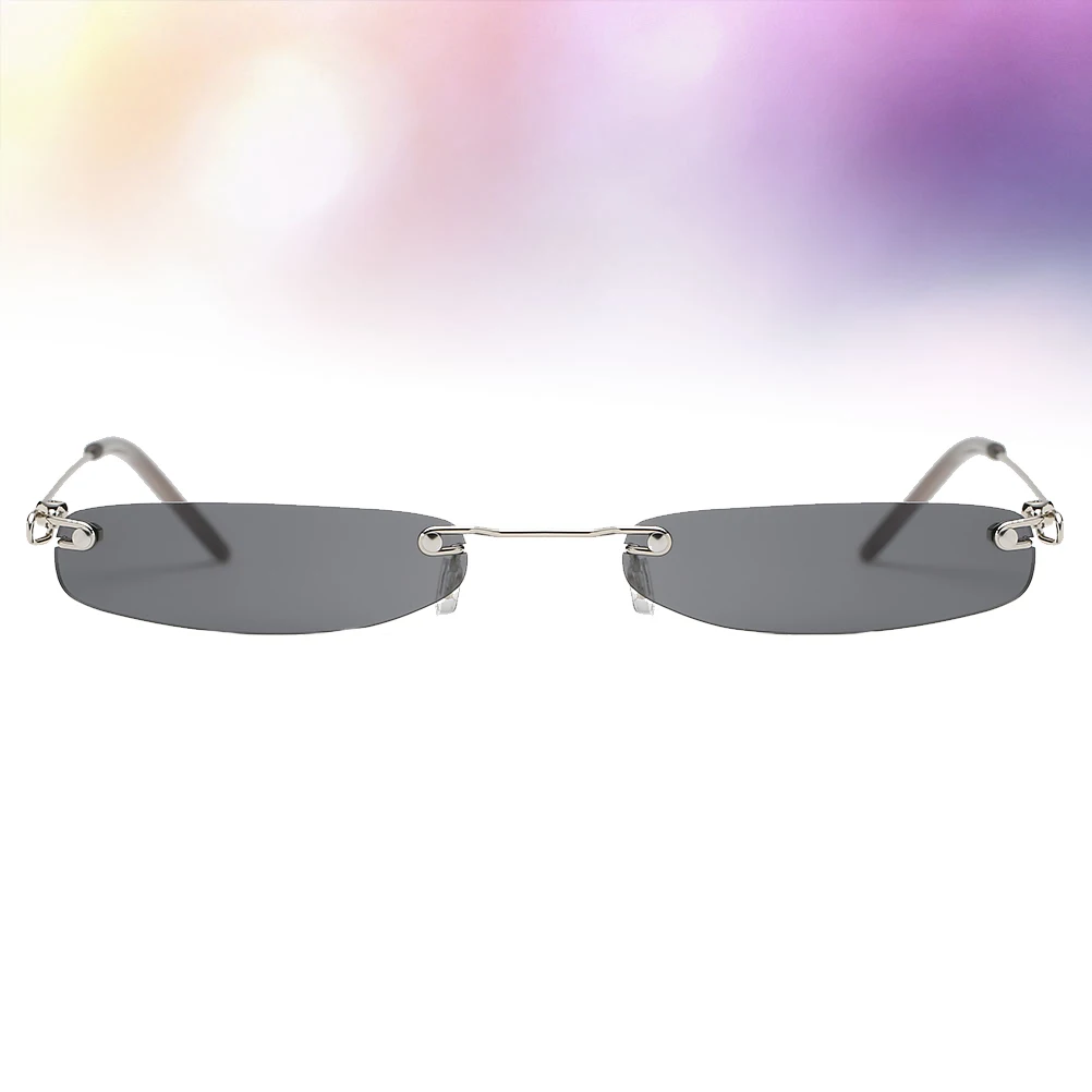 

Black Grey Lens Square Sunglasses Fashion Party Glasses Uv Protection Lightweight Small Shape Eyewear Accessories Outdoor