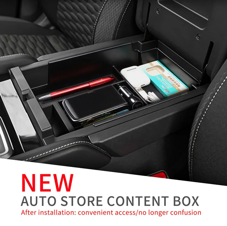For Nissan Pathfinder 2022 2023-2025 R53 Center Console Lower Storage Box Armrest Storage Box Multi-functional Car Phone Holder view 2