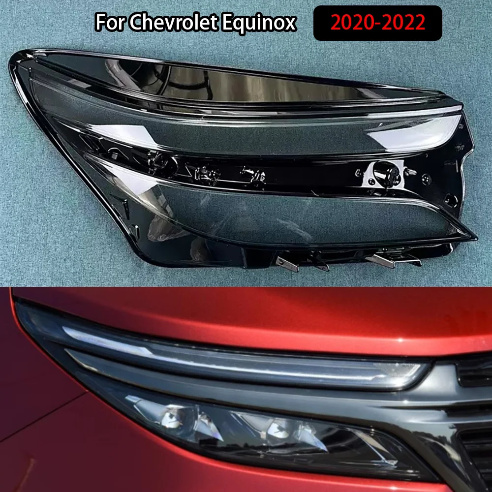 

For Chevrolet Equinox 2020-2022 Headlamp Cover Transparent Lamp Shade Headlight Shell Lens Plexiglass Auto Replacement Parts