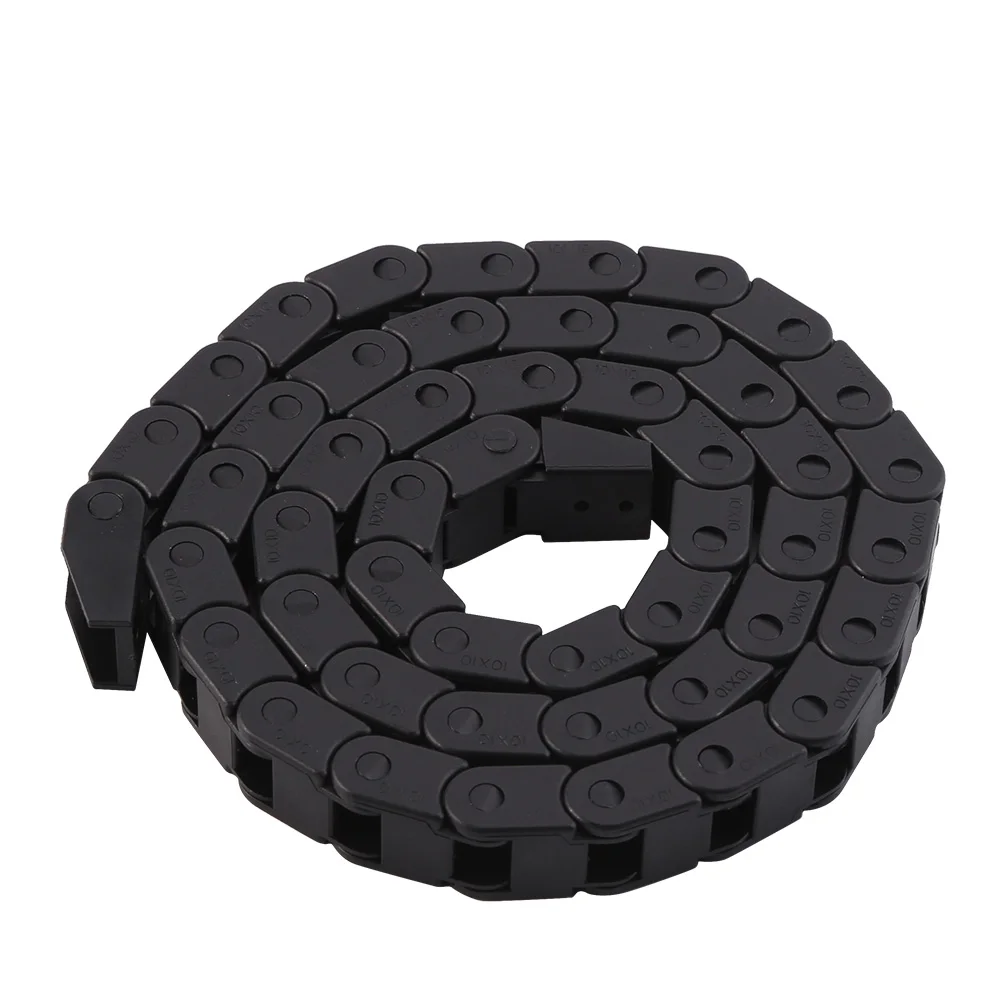 

R28 Black Nylon Cable Drag Chain Wire Carrier Cable Drag Chain 1000mm/40" Long For 3D Printer/CNC Router Machine Wire Carrier