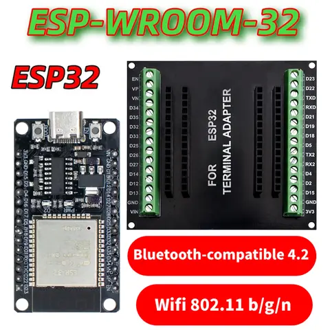 ESP32 ESP-32S 확장 보드 CP2102 NodeMCU-32S Lua 30 핀 모듈 GPIO ESP WROOM 32 WiFi Bluetooth 개발 저전력 모듈