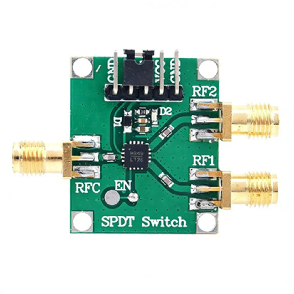 HMC349 SPDT RF Switch Module Supporting 4GHz and 6GHz Frequencies 50 Ohm Impedance External Thread Internal Jack Interface