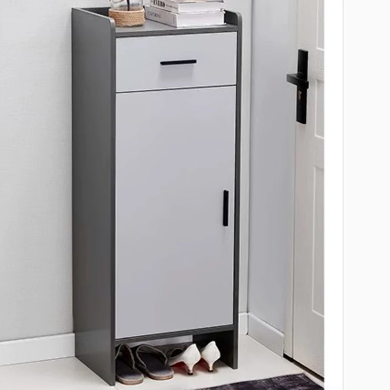 Tall Narrow Nordic Shoe Cabinet Modern Multi Layer Space Saving Shoe Cabinet New Wooden Organizador De Zapatos Home Furniture