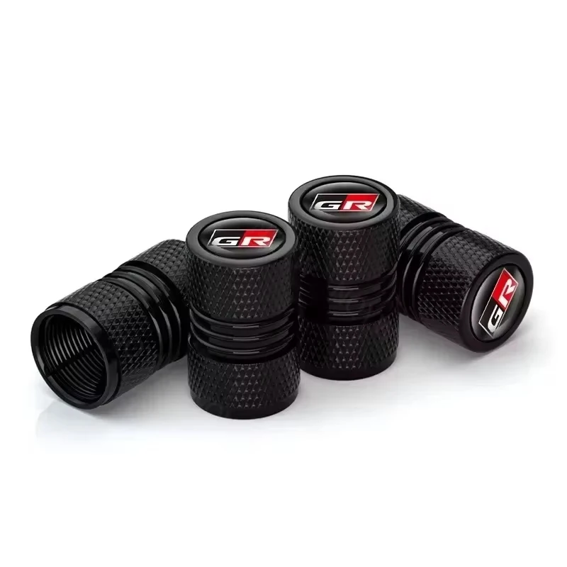 4Pcs Car Wheel Tire Valve Stem Caps Airtight Cover For Toyota GR Sport RAV4 C-HR Corolla Yaris Camry Prius Tyre Plug Accessories view 3