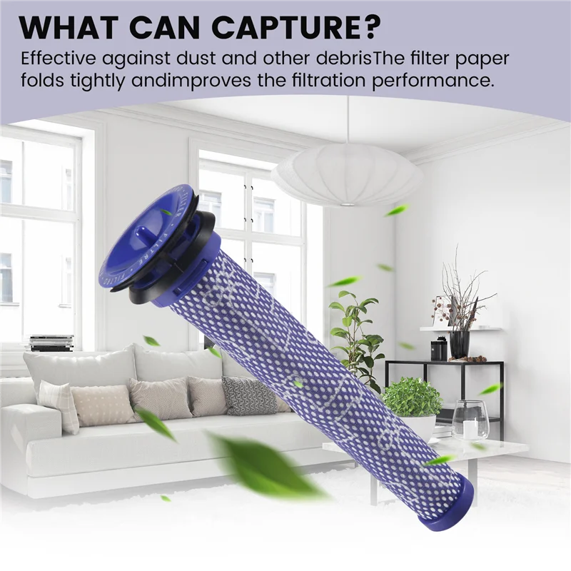 N98R 3 Pack Pre Filters For Dyson DC58, DC59, V6, V7, V8. Replacements Part 3 Filters Kit For Dyson Filter Replacements