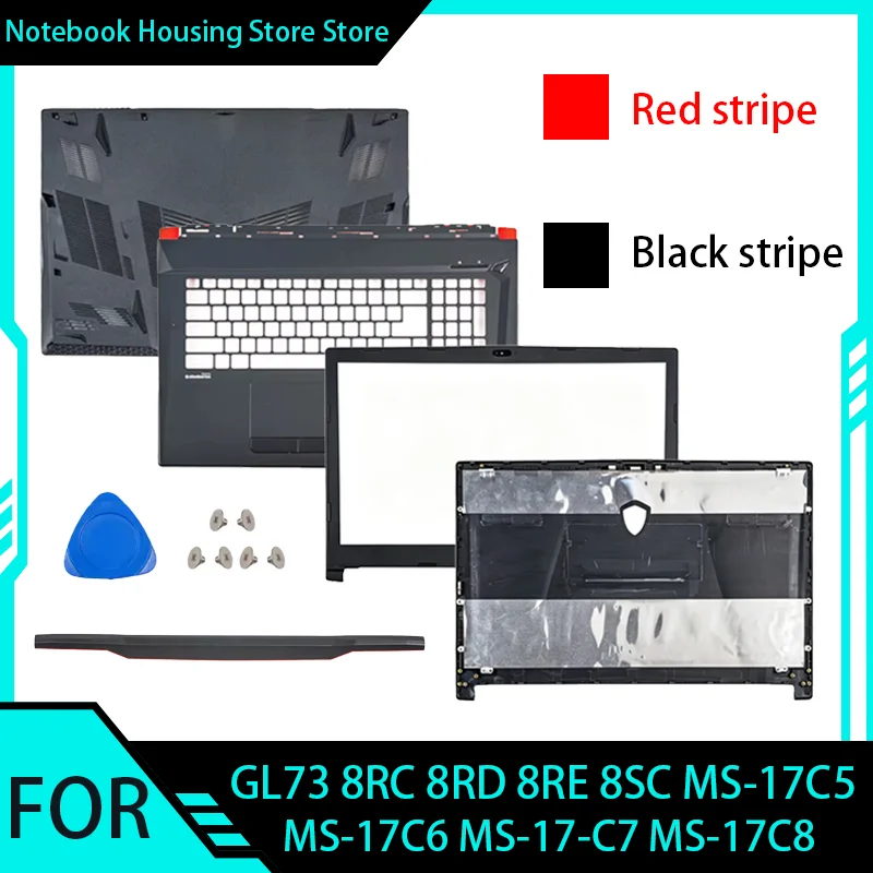 New Laptop Case For GL73 8RC 8RD 8RE MS-17C5 MS-17C6 MS-17-C7 MS-17C8 LCD Back Cover/Front Bezel/Palmrest/BottomShell/Hingecover