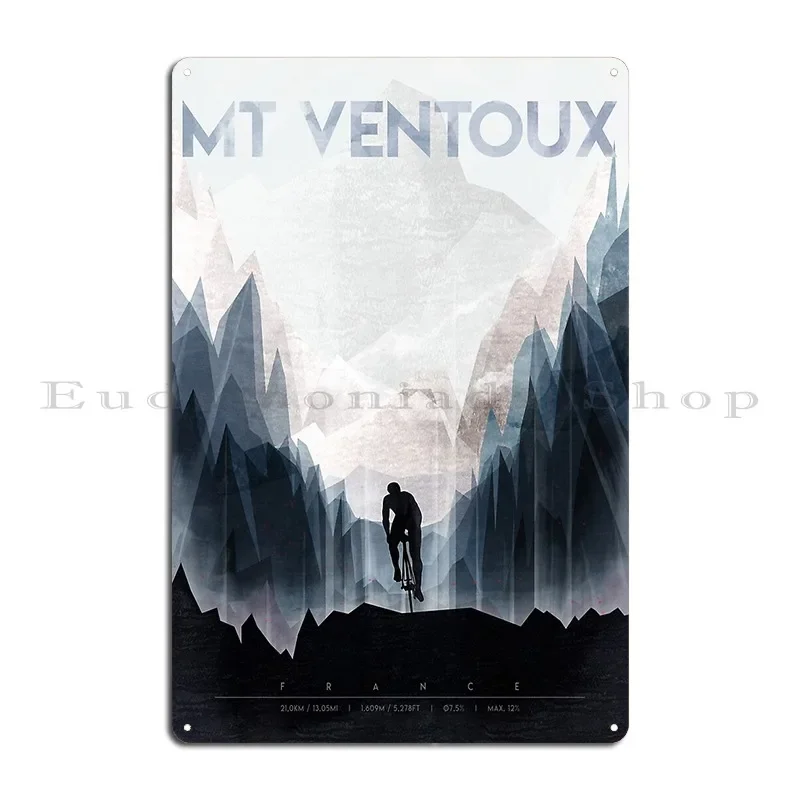 Mt Mont Ventoux Tour The France Cycling Poster Metal Sign Wall Decor Pub Mural Kitchen Printing Wall Plaque Tin Sign Poster