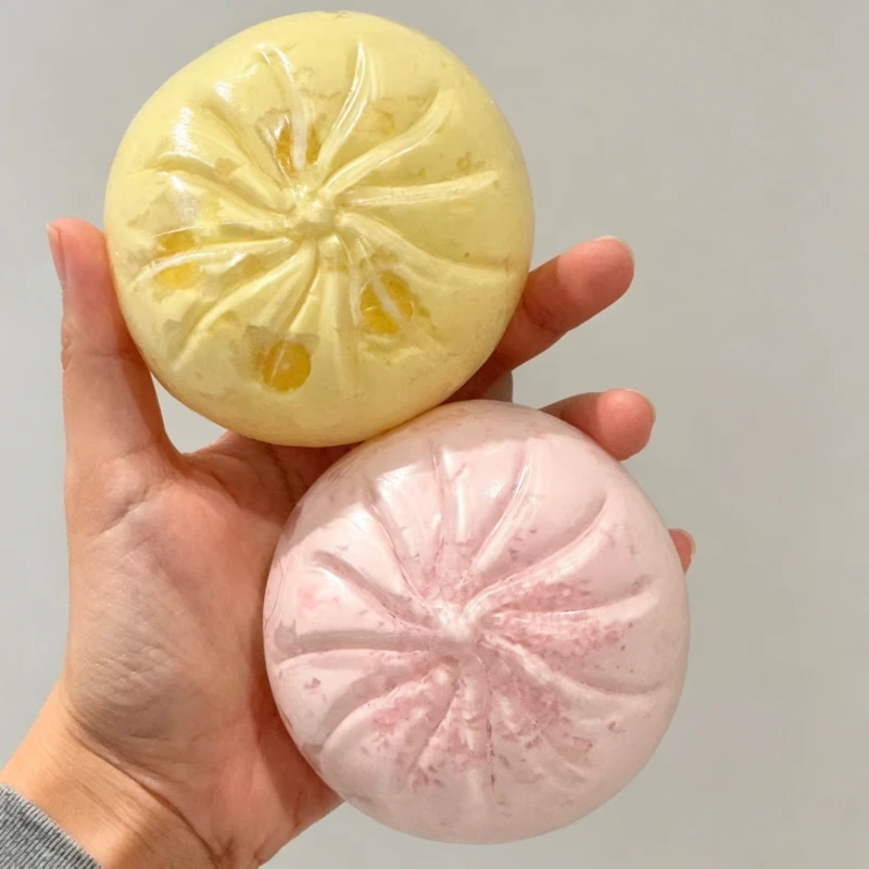Crunchy Bun Building Block Squishy Toy Soft Stress‑Relief Jelly Handmade Ball ASMR Adult Fidget Sensory Toy Party Favors Gift