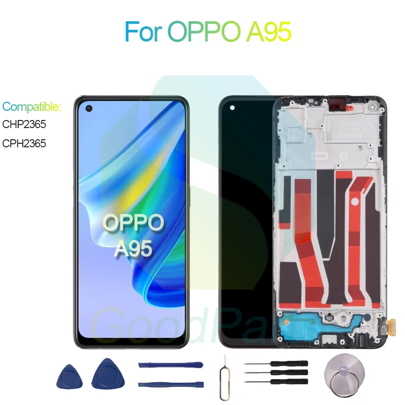 

For OPPO A95 Screen Display Replacement 2400*1080 CHP2365, CPH2365 A95 LCD Touch Digitizer Assembly