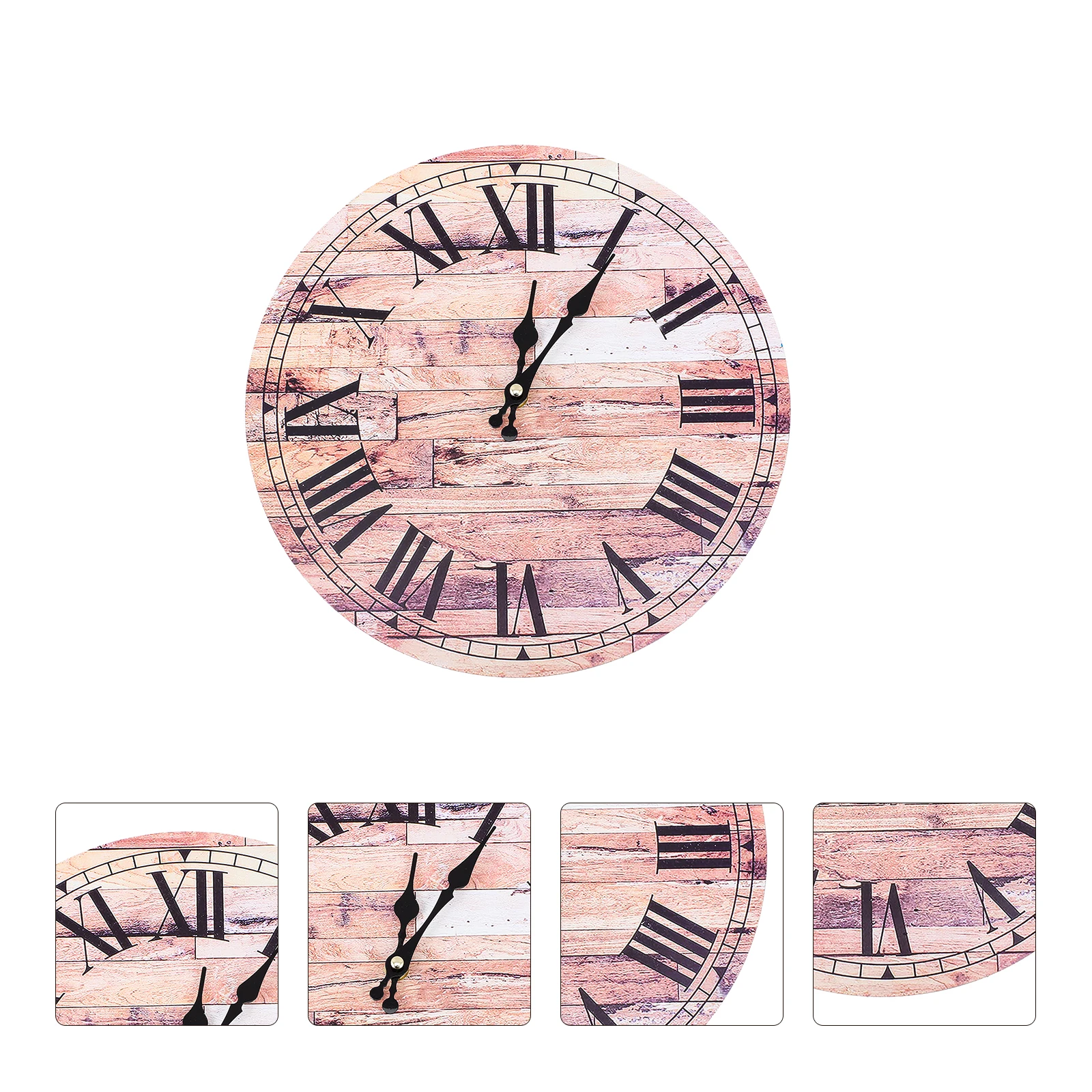 

Silent Round Wall Non Ticking Mdf Decorative Home Office Bedroom Hanging Clock Easy Read Modern Quiet Movement Living Room Decor