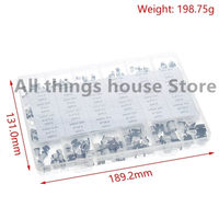 1UF~1000UF 6.3V-50V 400Pcs 24Value SMD Aluminum Electrolytic Capacitors Assortment Kit + Box