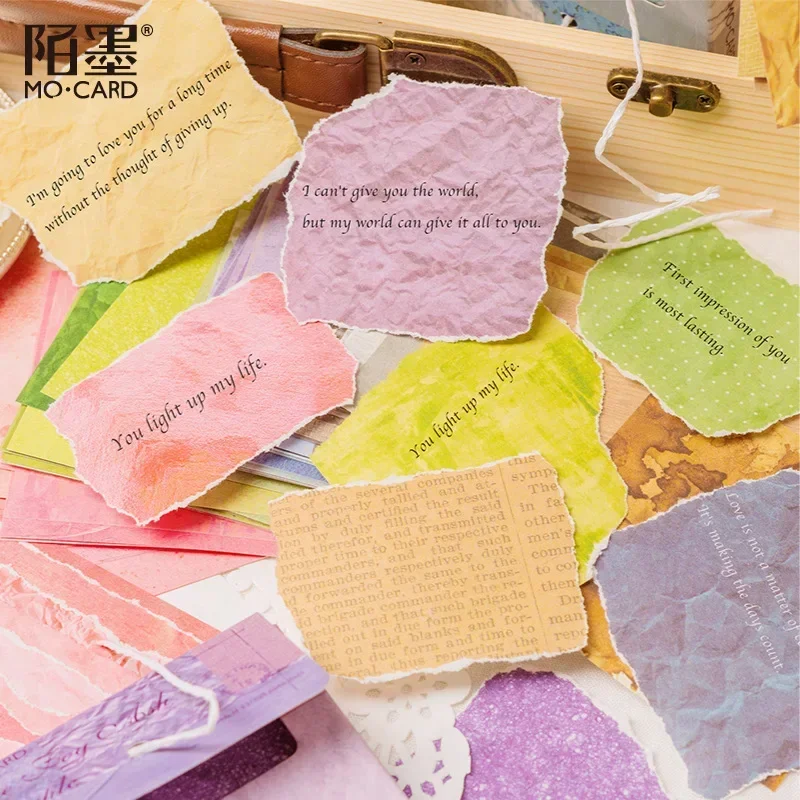 100 Sheets Notes Lab Series Retro Handbook DIY Material Light Paper Decorative Backing Paper Non-sticky Memo Decoration