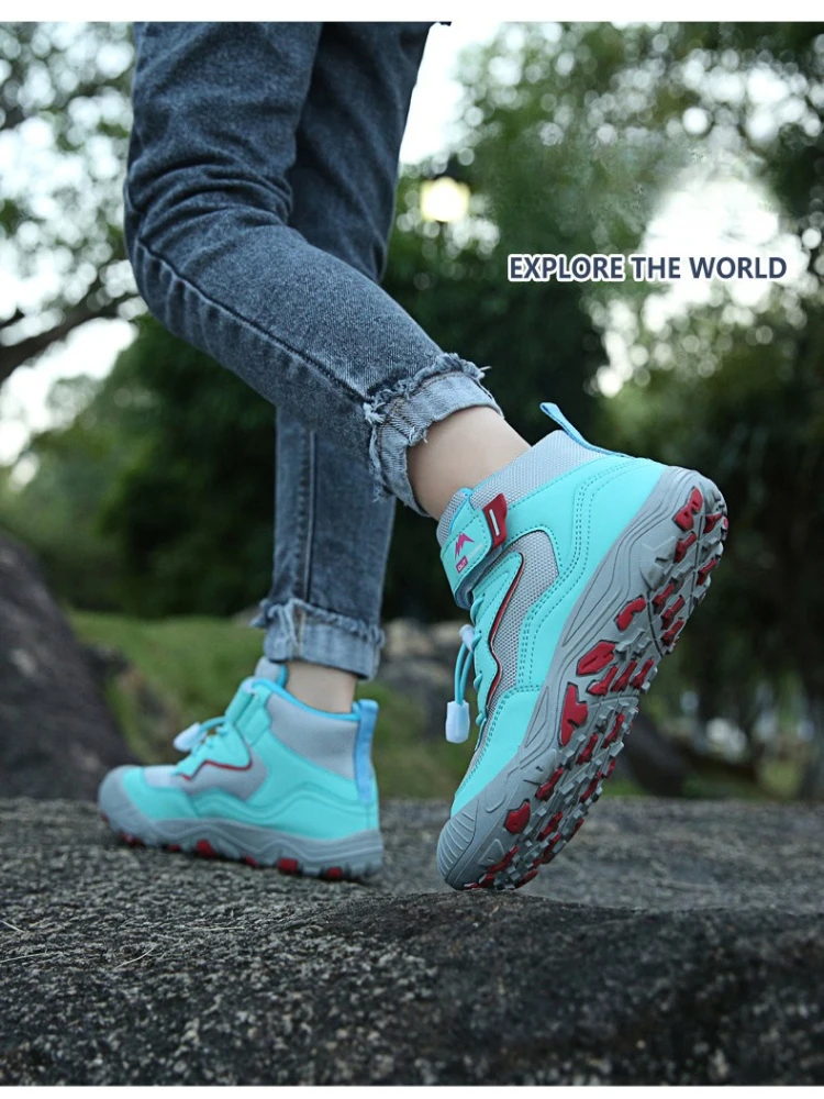 

New Kids Mid Top Casual Shoes Breathable Mesh Outdoor Non-Slip Sports Sneakers for Children Fashion All Season Footwear Sneakers