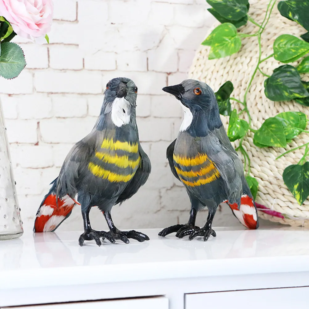 

Реалистичная декоративная фигурка птицы-кукушки с перьями, украшение для дома, создающее естественную атмосферу, настольный декор, подарок для семьи