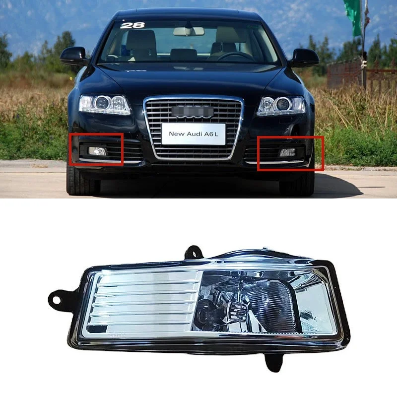 

Car Accessories For Audi A6L C6 2009 2010 2011 2012 front fog light assembly bumper light Daytime Running Light width Lights