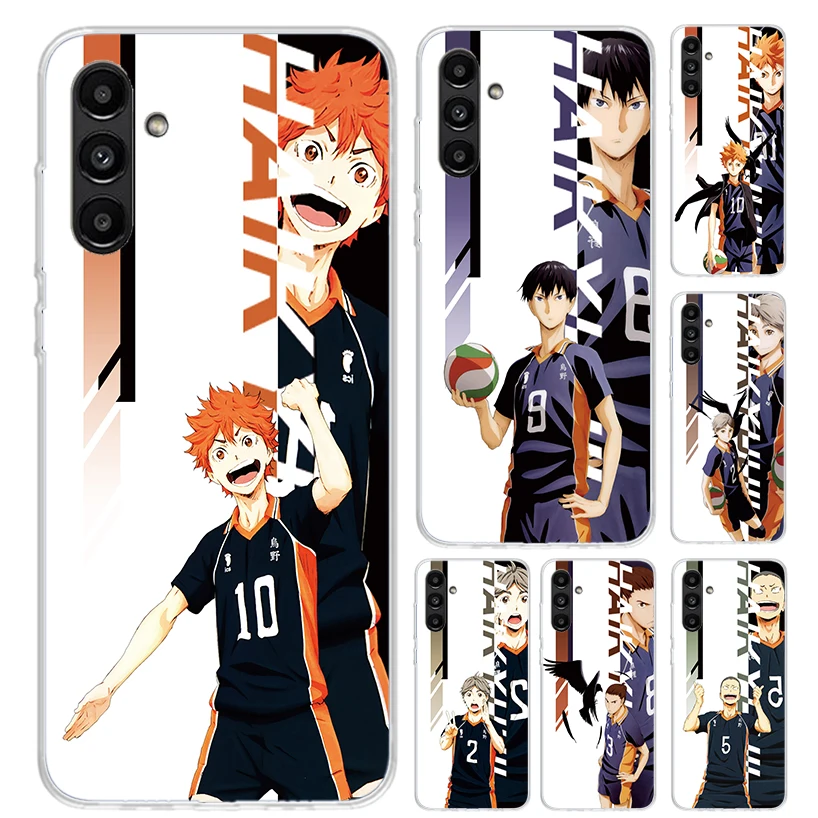 Anime Haikyuu Oya School Volleyball Phone Case for Samsung Galaxy A15 A25 A35 A55 A14 A24 A34 A13 A53 A12 A52S A23 A33 A24 A34 A