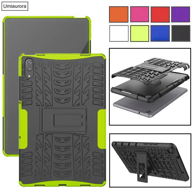 For Lenovo Tab P11 Plus TB-J606F J616F Case Tablet Armor Case TPU+PC Stand Cover for Tab 4 M8 M10 FHD Plus TB-X606F/X X306F 10.1