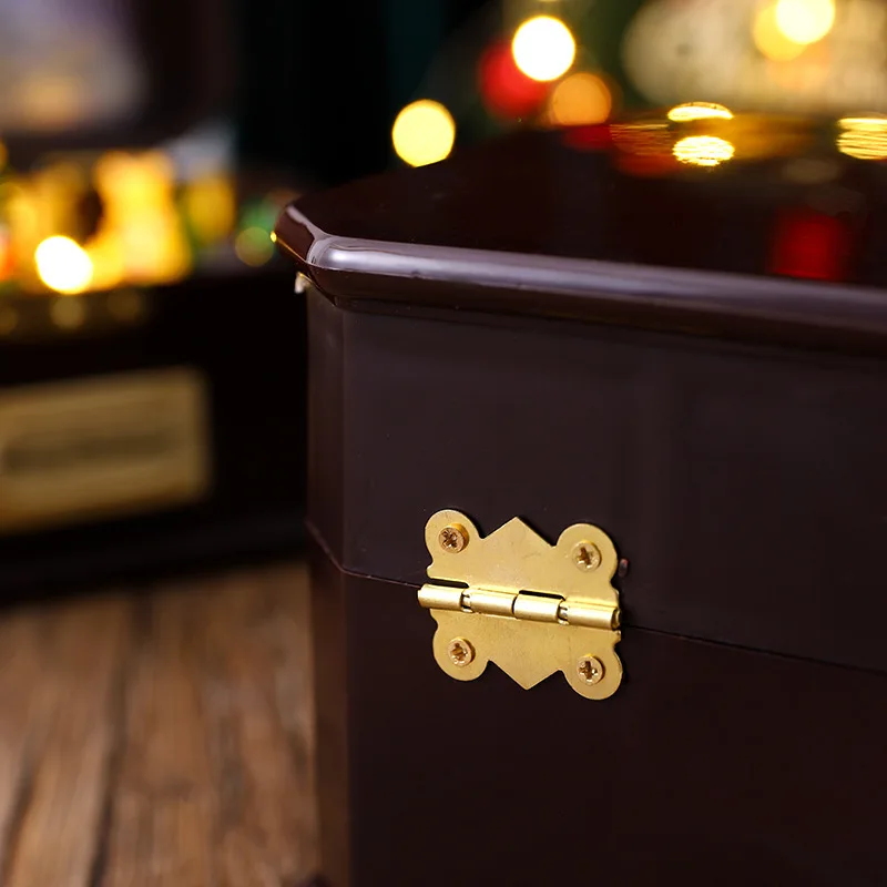 for whimsical Luminous Music Box Ornament that Rotates Gracefully while Playing Delightful Tunes to Enhance Your Holiday