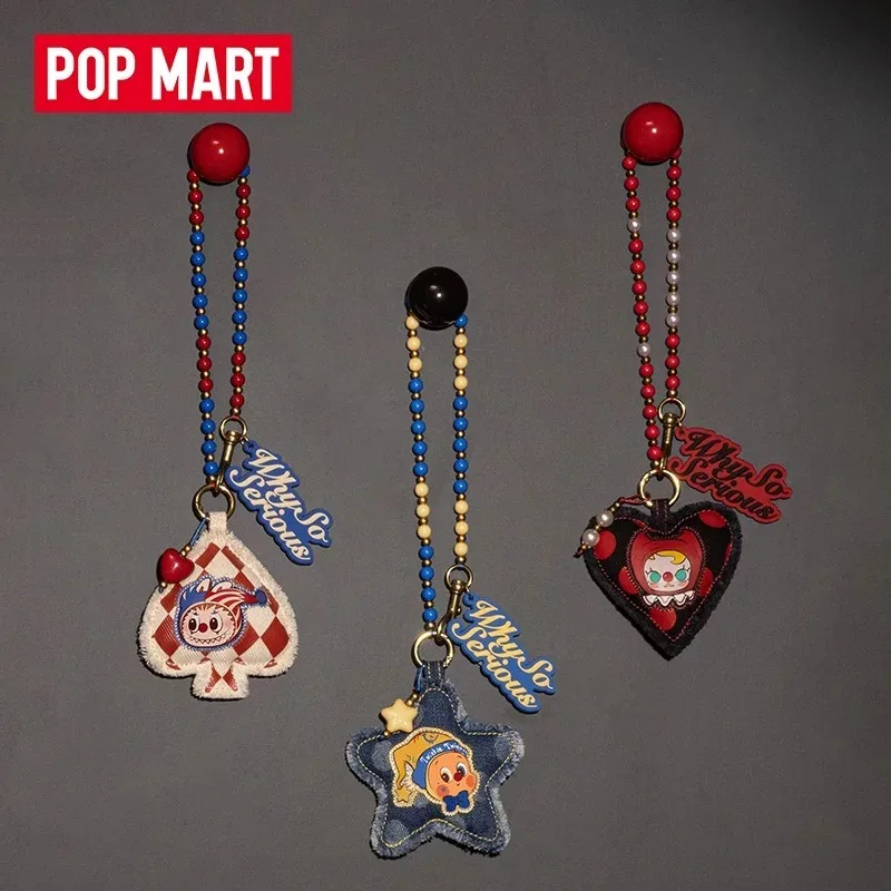 

Оригинальный горячий продукт Labubu Хэллоуин плюшевый виниловый клоун слепая коробка от Pop Mart Why So Serious Series украшения-сюрпризы подарки